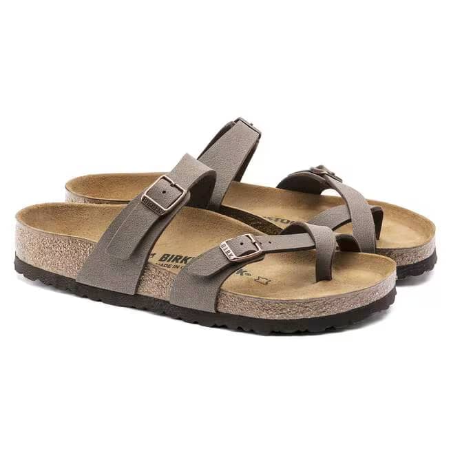 Birkenstock Mayari Birkibuc Sandals - Mocha - 71061 - Image 3