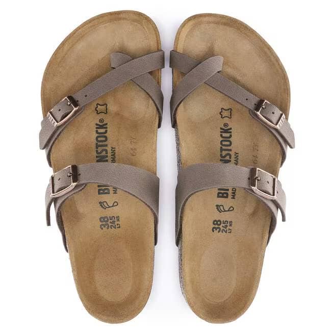Birkenstock Mayari Birkibuc Sandals - Mocha - 71061 - Image 5