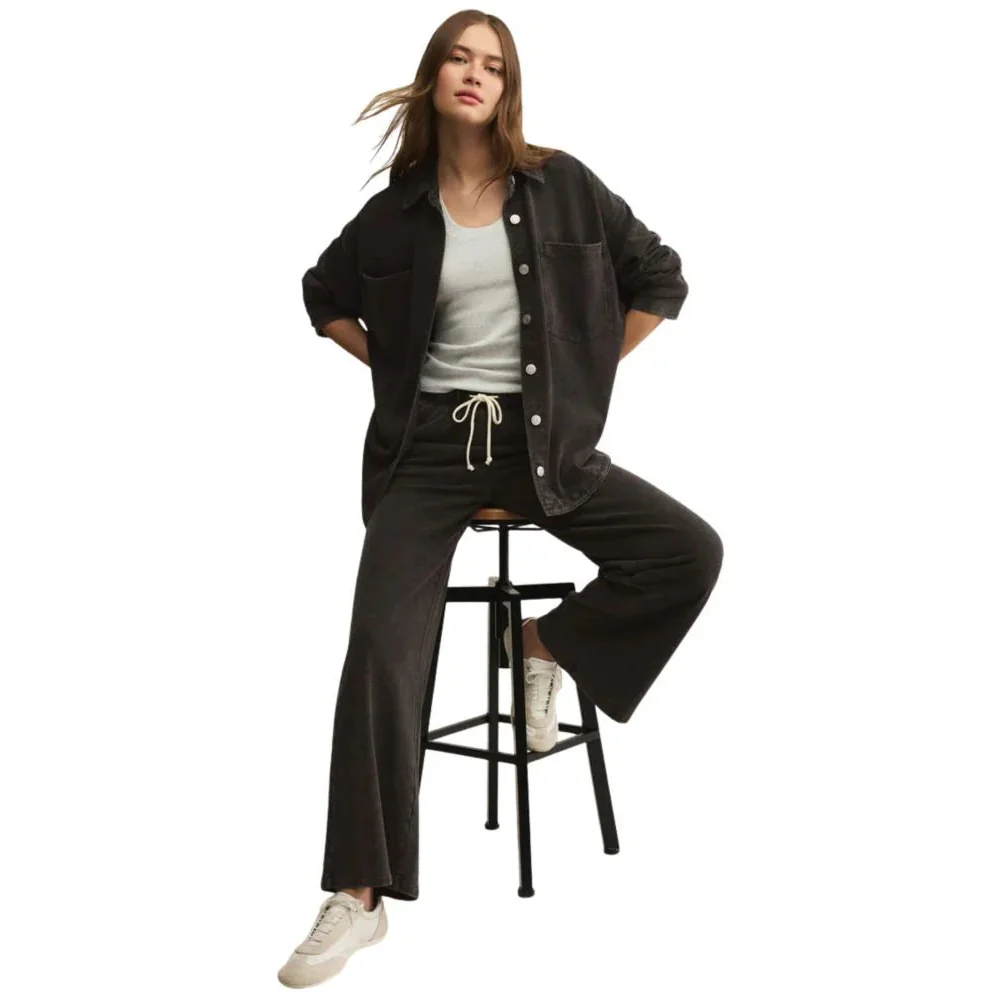 Z Supply Women's All Day Knit Denim Jacket - Image 10