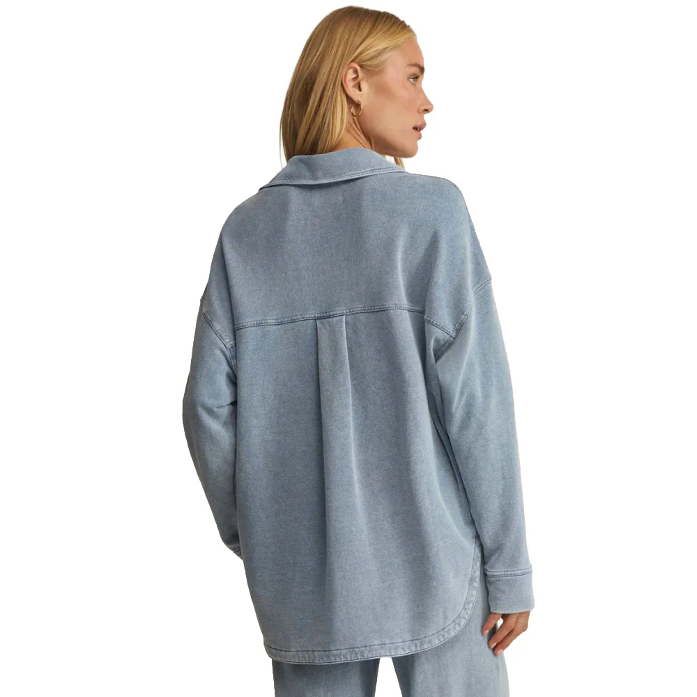 Z Supply Women's All Day Knit Denim Jacket - Image 2