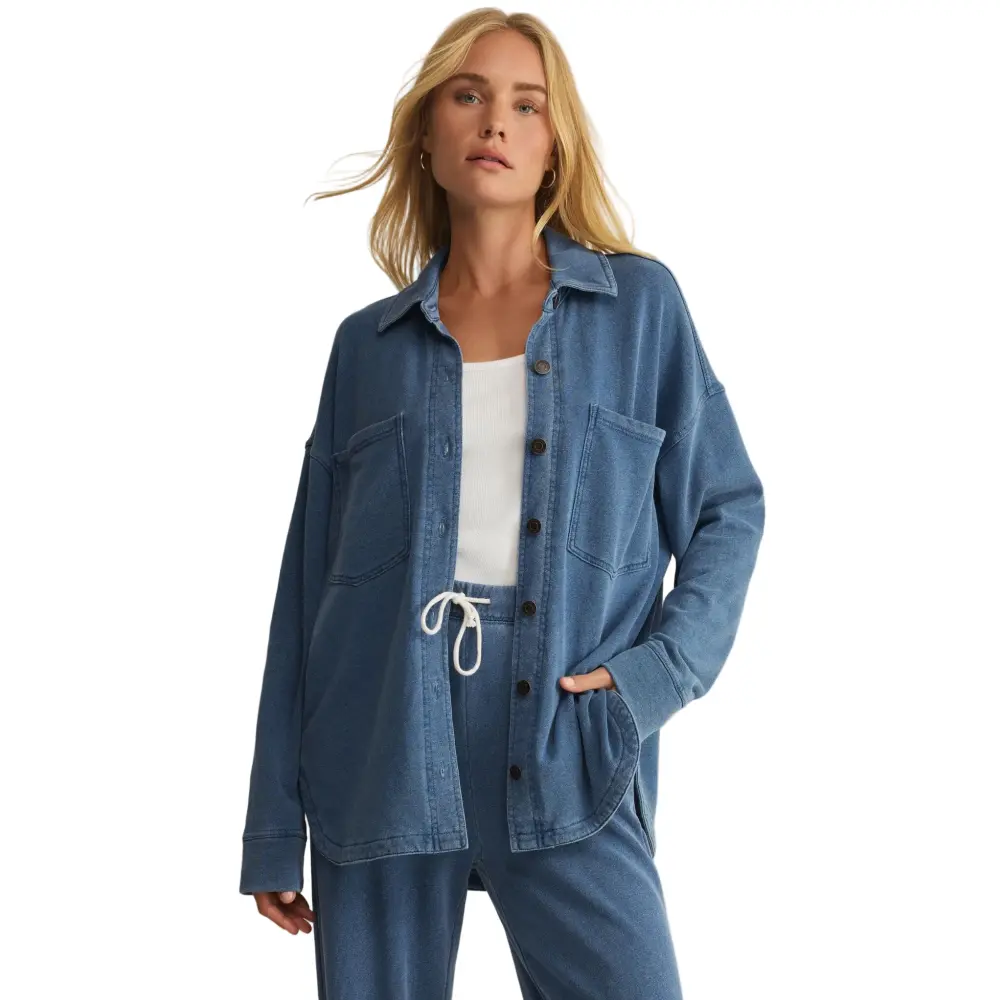 Z Supply Women's All Day Knit Denim Jacket - Image 4