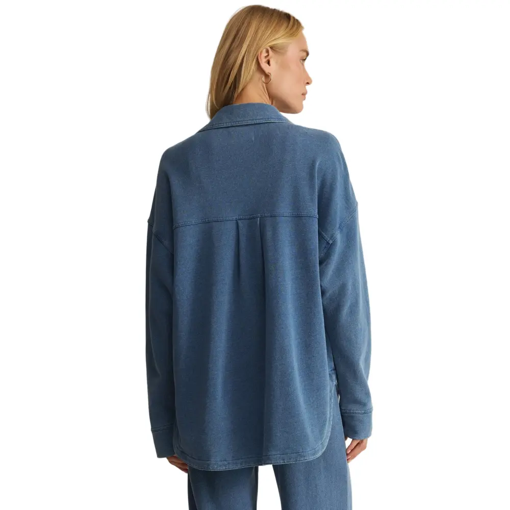 Z Supply Women's All Day Knit Denim Jacket - Image 6