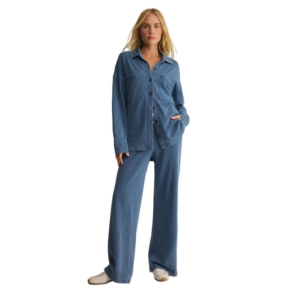 Z Supply Women's All Day Knit Denim Jacket - Image 7