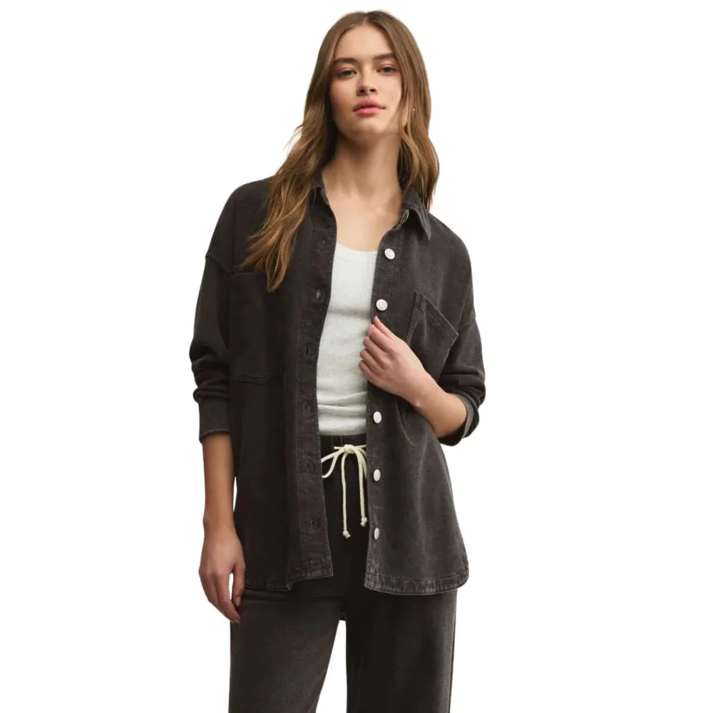 Z Supply Women's All Day Knit Denim Jacket - Image 8