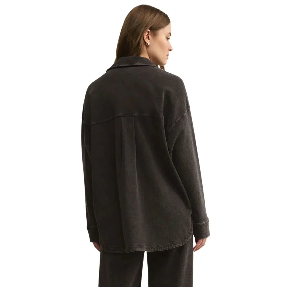 Z Supply Women's All Day Knit Denim Jacket - Image 9