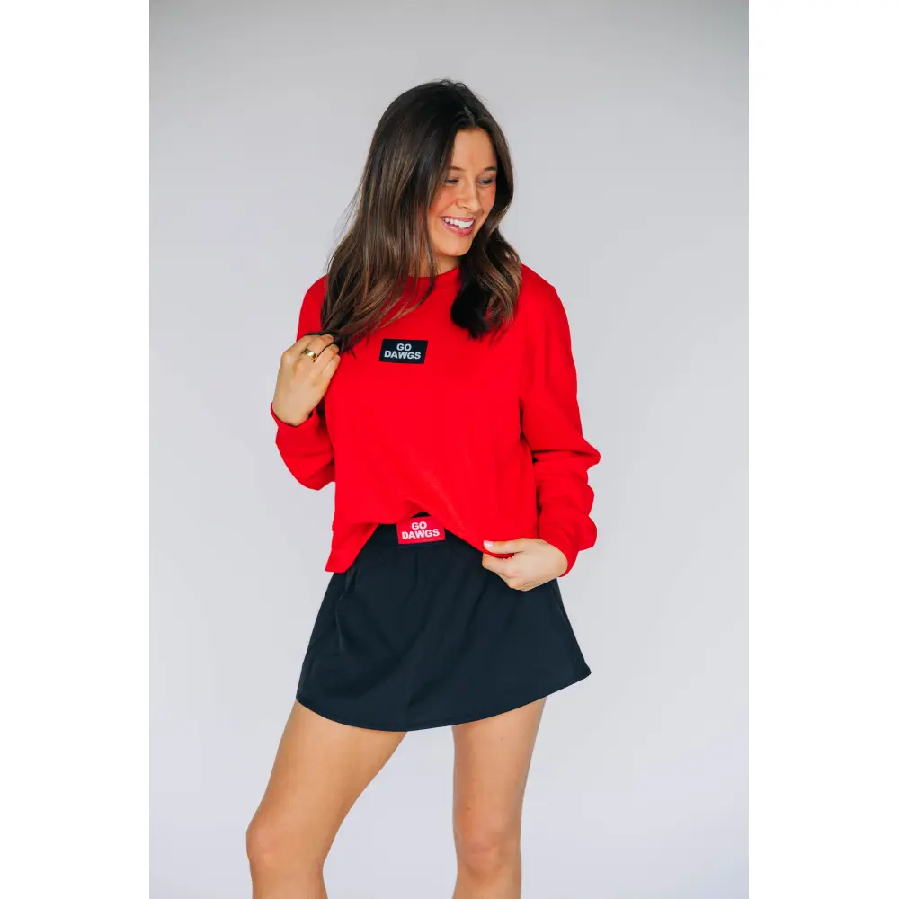 Scarlet & Gold Women's Alli Airy Tennis Skirt - Georgia - Image 2