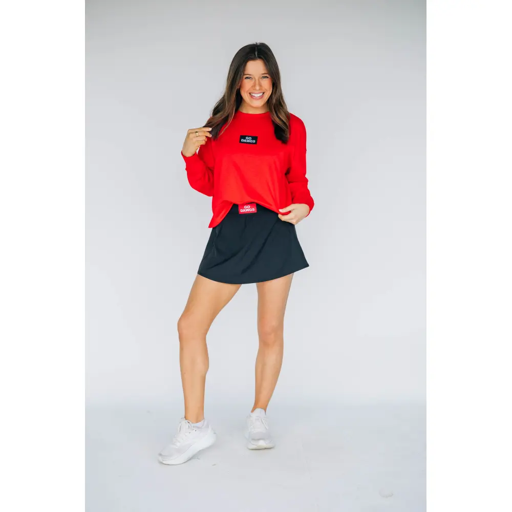 Scarlet & Gold Women's Alli Airy Tennis Skirt - Georgia - Image 4