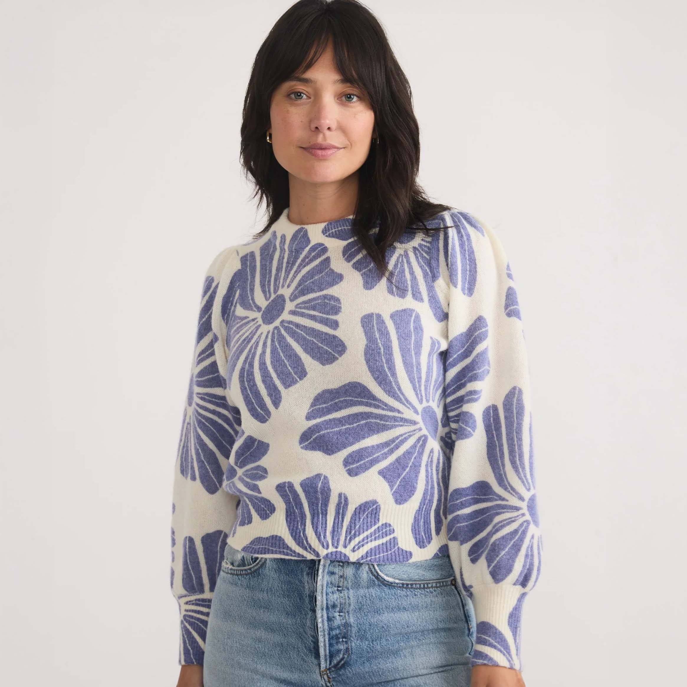 Marine Layer Women's Alma Puff Sleeve Sweater