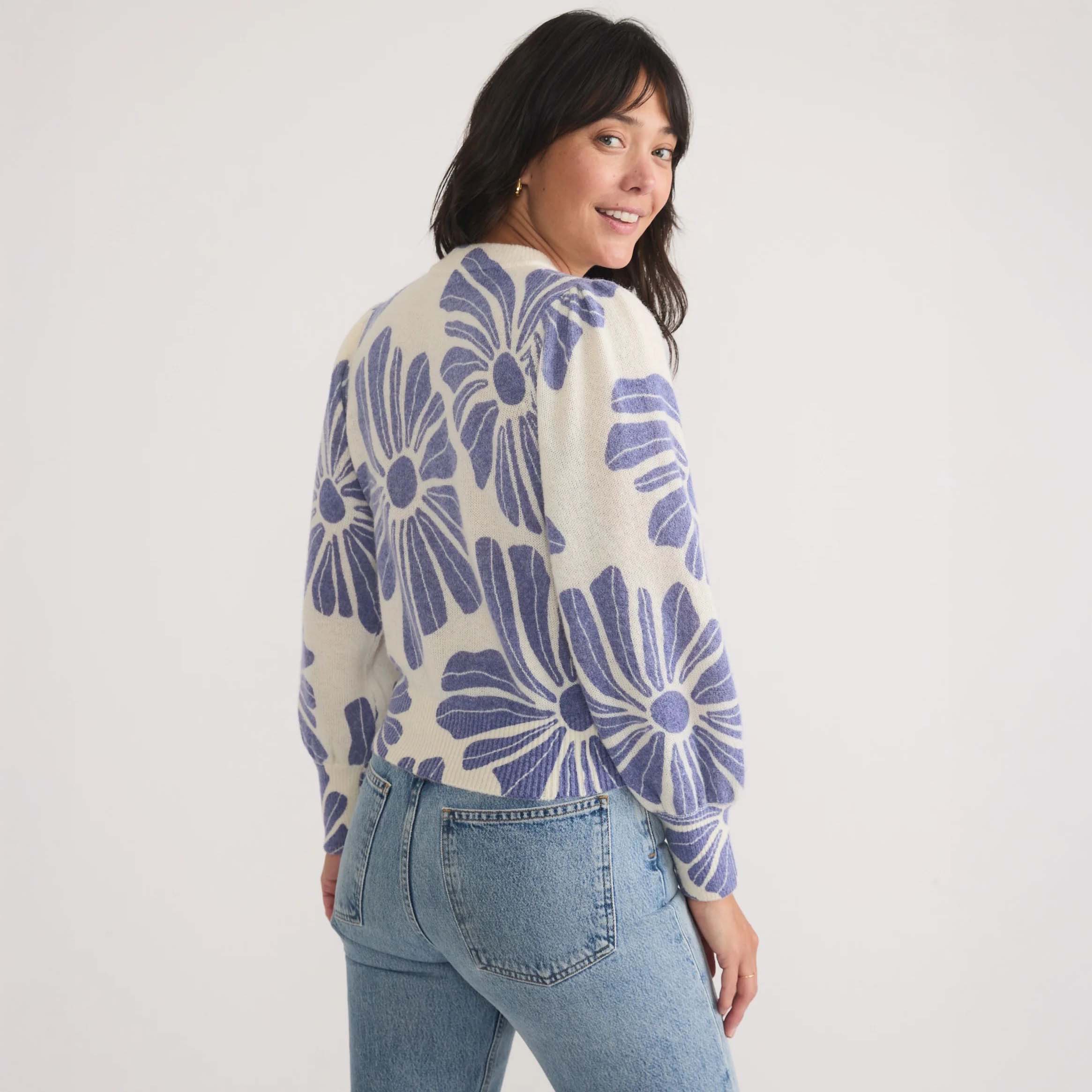 Marine Layer Women's Alma Puff Sleeve Sweater - Image 2