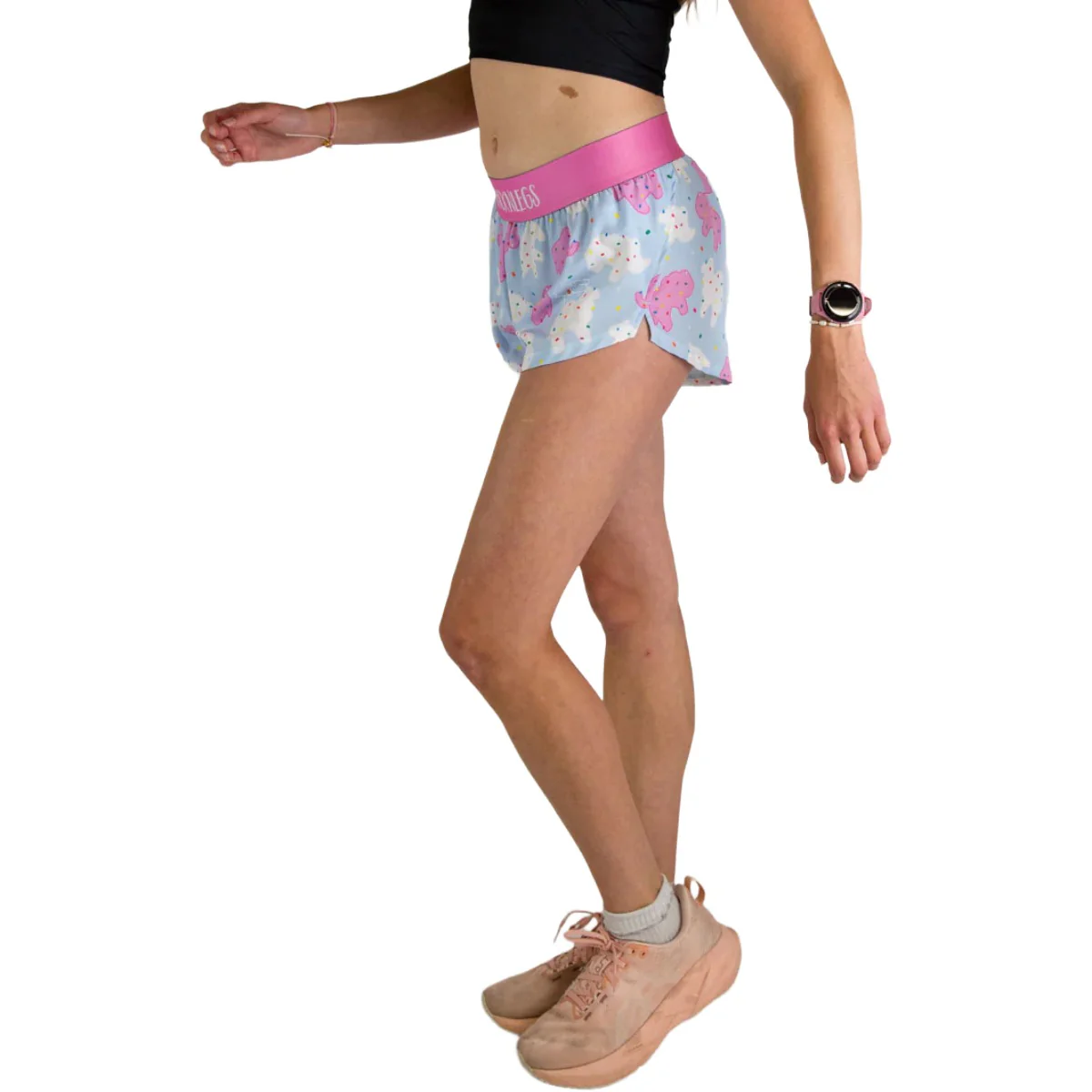 ChicknLegs Women's Animal Cookies Split Shorts 1.5" - Image 4