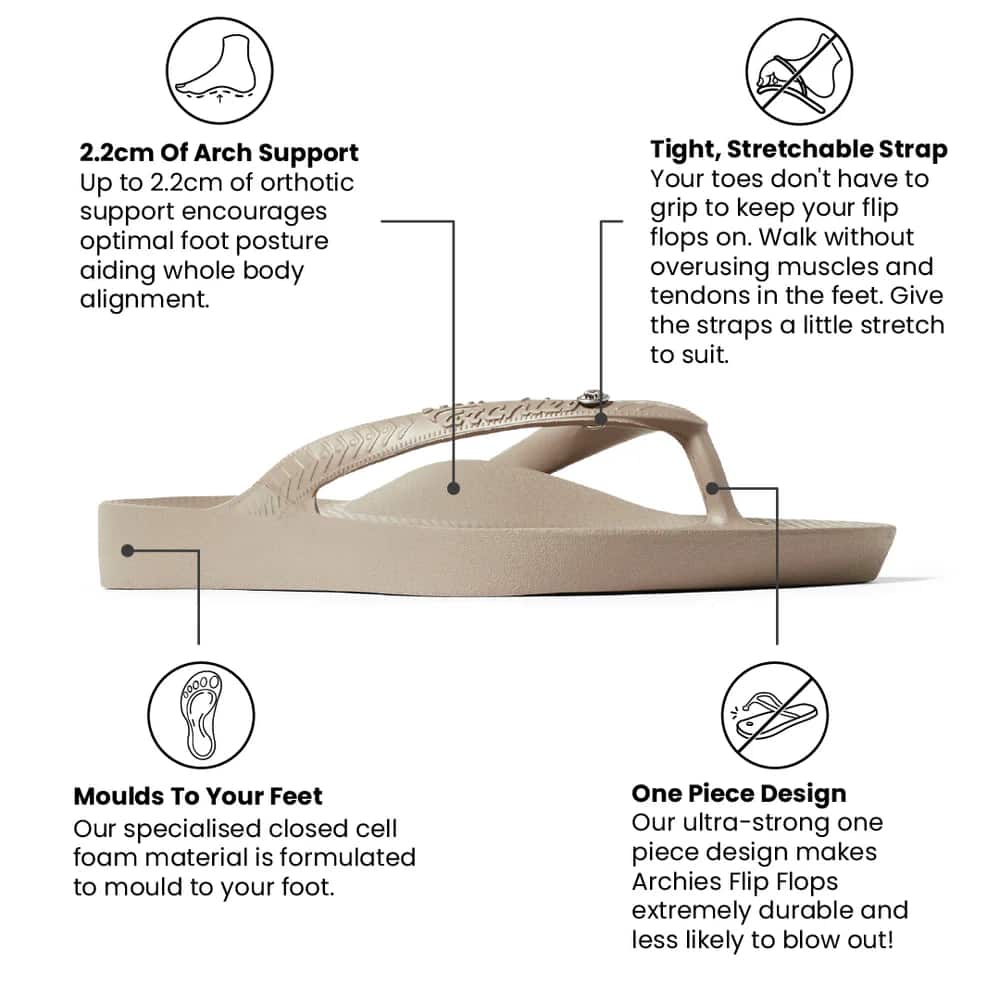 Archies Women's Arch Support Flip Flops - Image 2