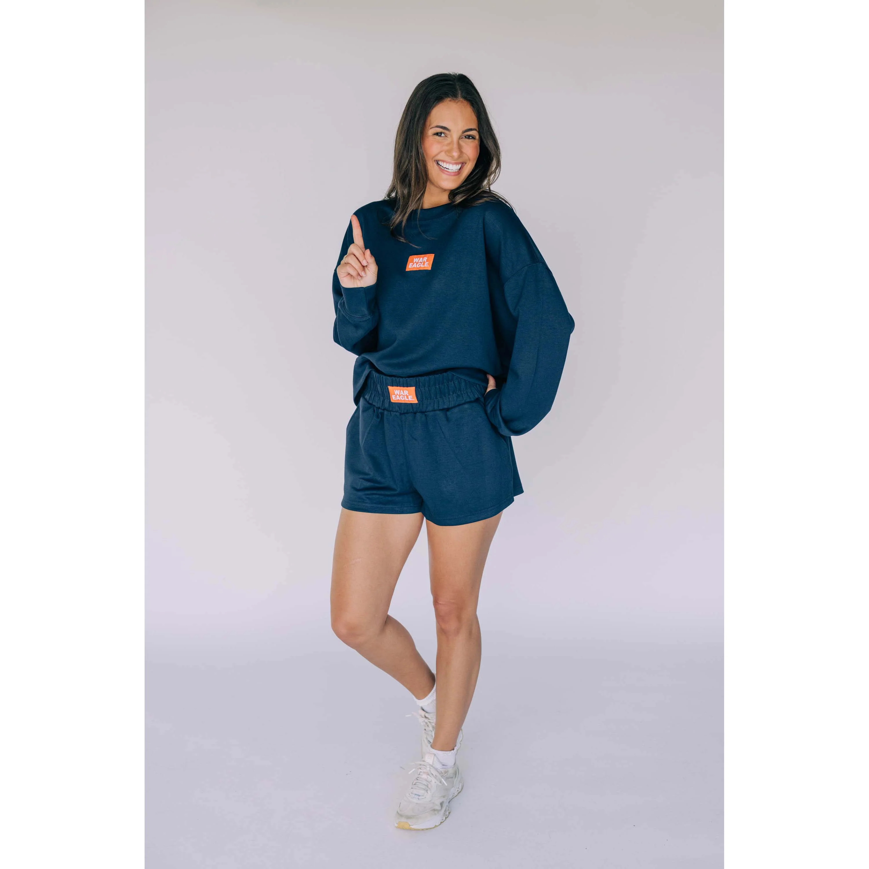 Scarlet & Gold Ava Airy Crewneck Sweatshirt - Auburn - Image 4