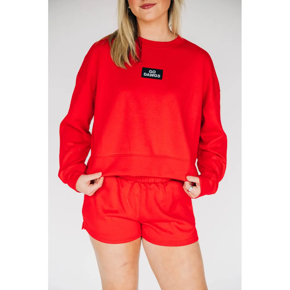 Scarlet & Gold Ava Airy Crewneck Sweatshirt - Georgia - Image 2