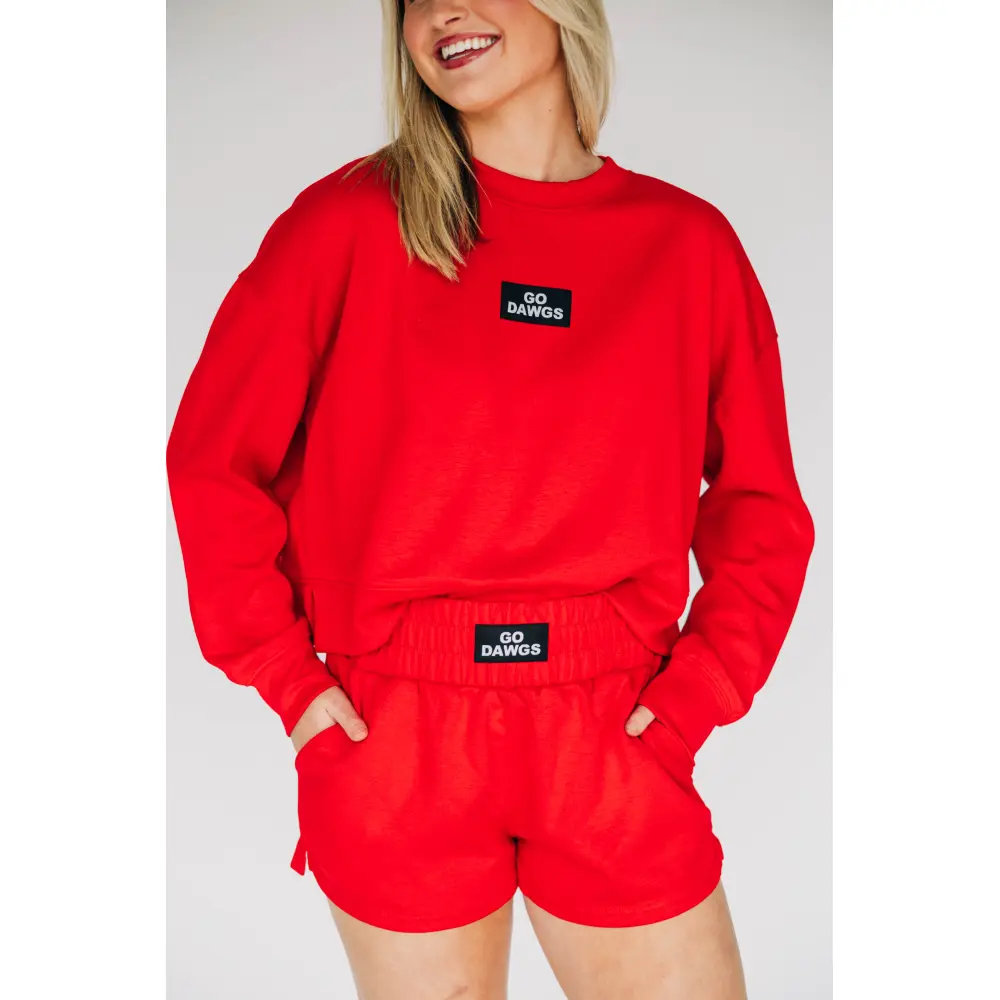 Scarlet & Gold Women's Ava Airy Shorts - Georgia - Image 2