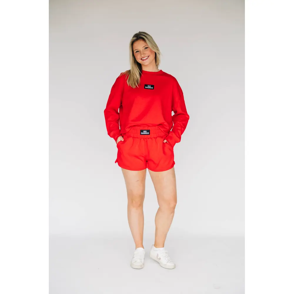 Scarlet & Gold Women's Ava Airy Shorts - Georgia - Image 4