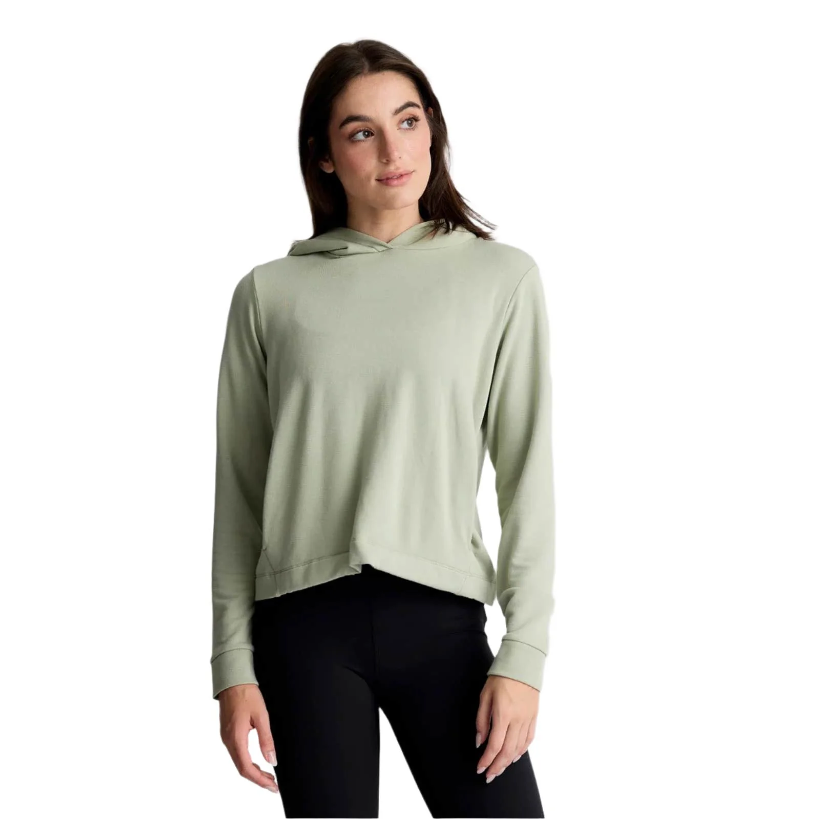 Free Fly Women's Bamboo Lightweight Fleece Cropped Hoodie - Image 3