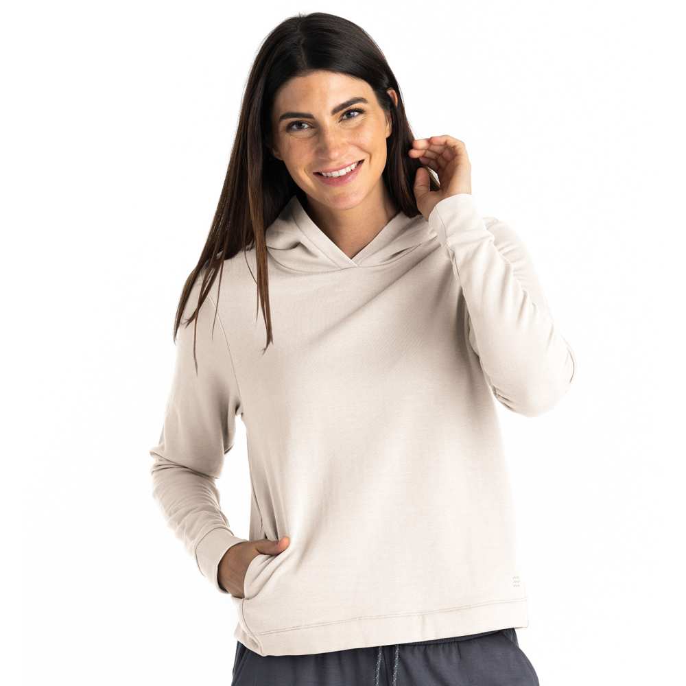 Free Fly Women's Bamboo Lightweight Fleece Cropped Hoodie - Image 4