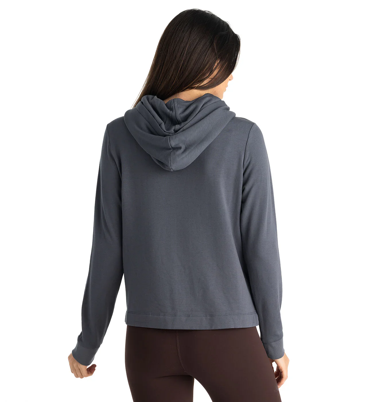 Free Fly Women's Bamboo Lightweight Fleece Cropped Hoodie - Image 7