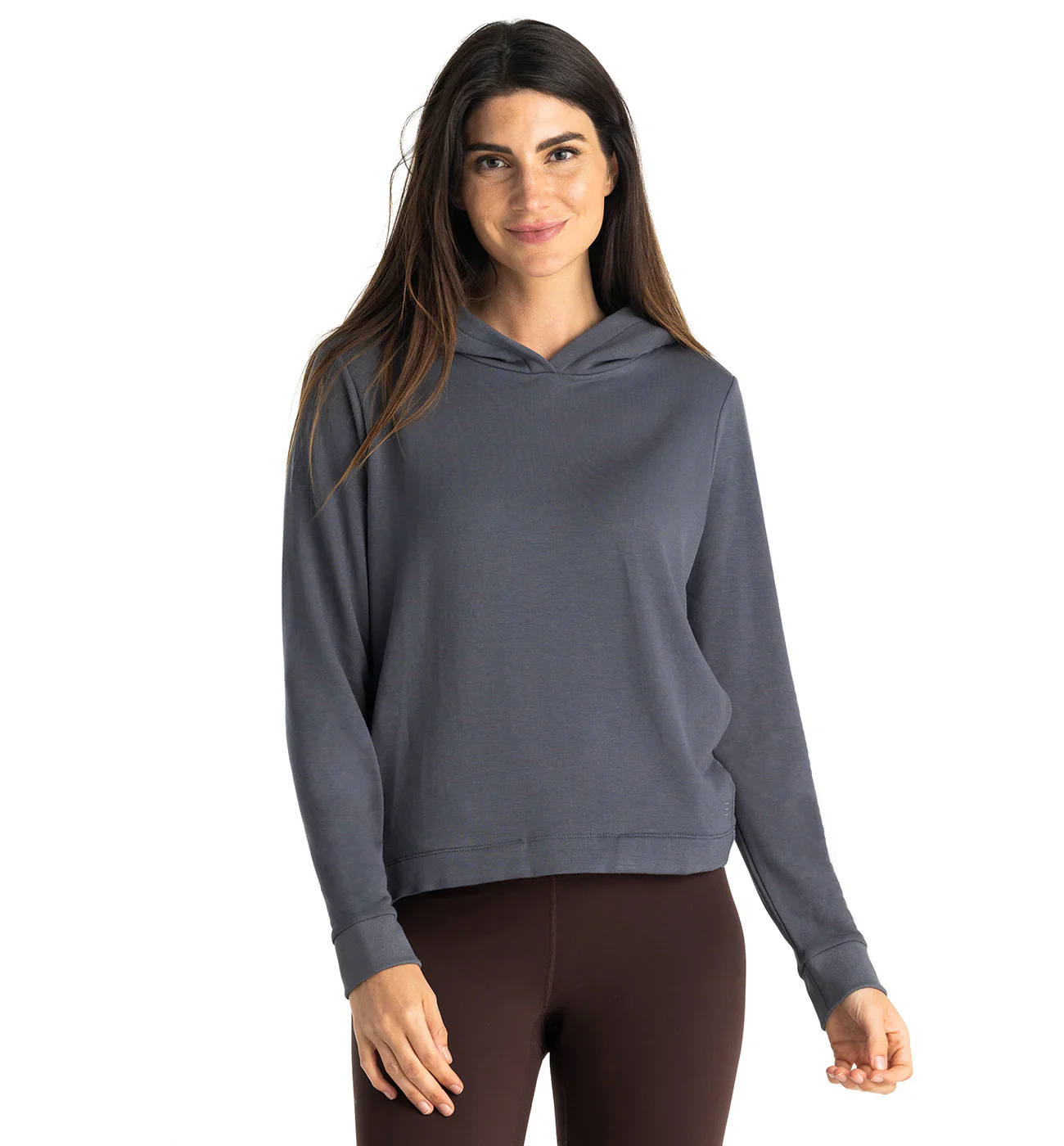 Free Fly Women's Bamboo Lightweight Fleece Cropped Hoodie - Image 8