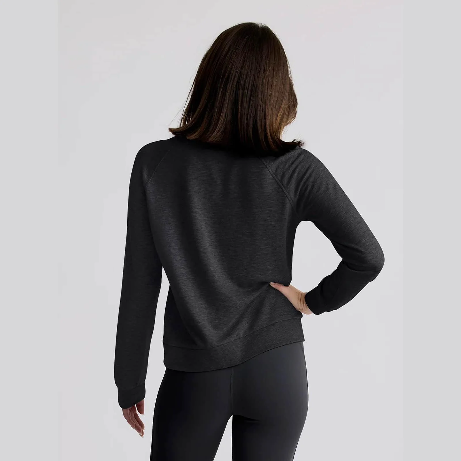 Free Fly Women's Bamboo Lightweight Fleece Crew - Image 2