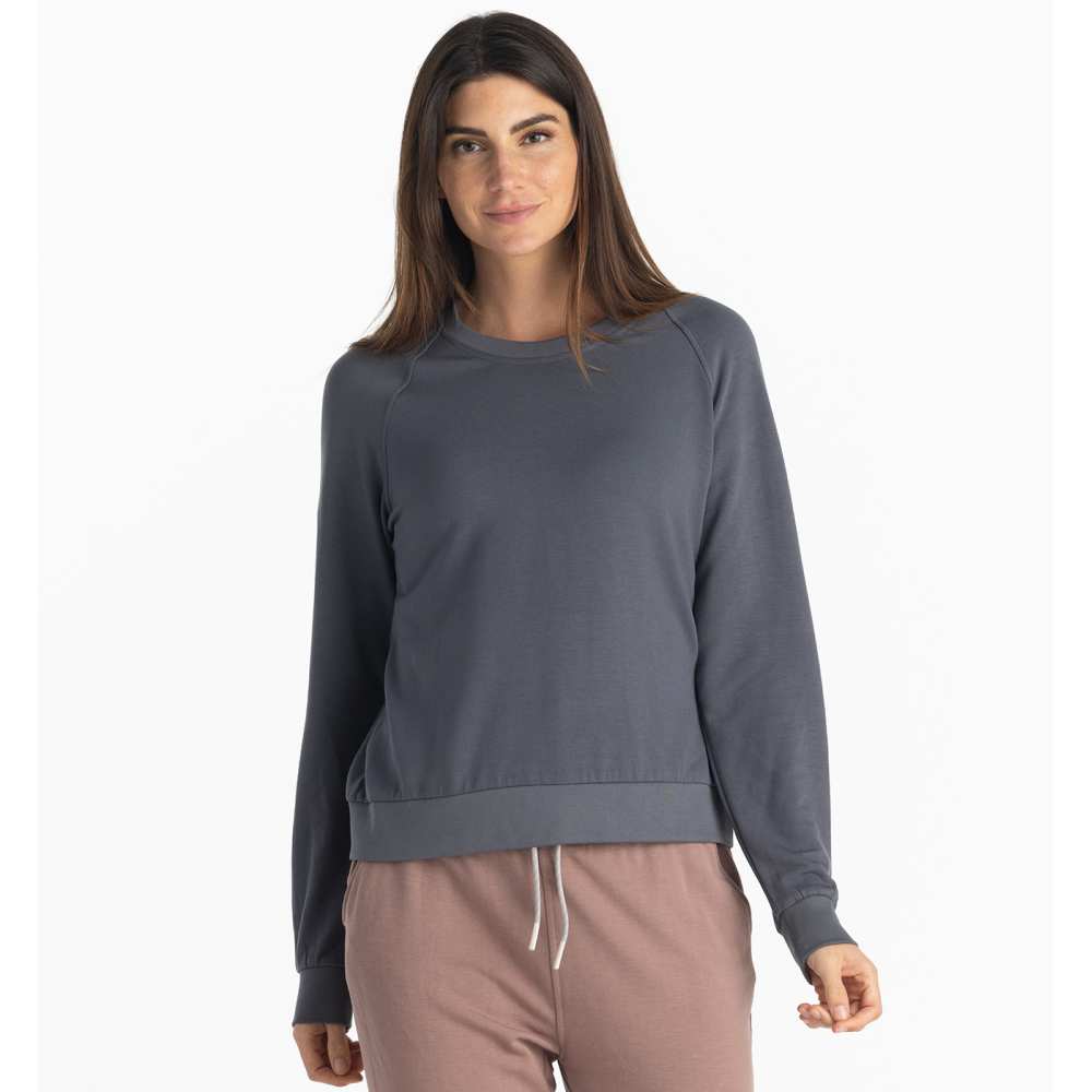 Free Fly Women's Bamboo Lightweight Fleece Crew - Image 5