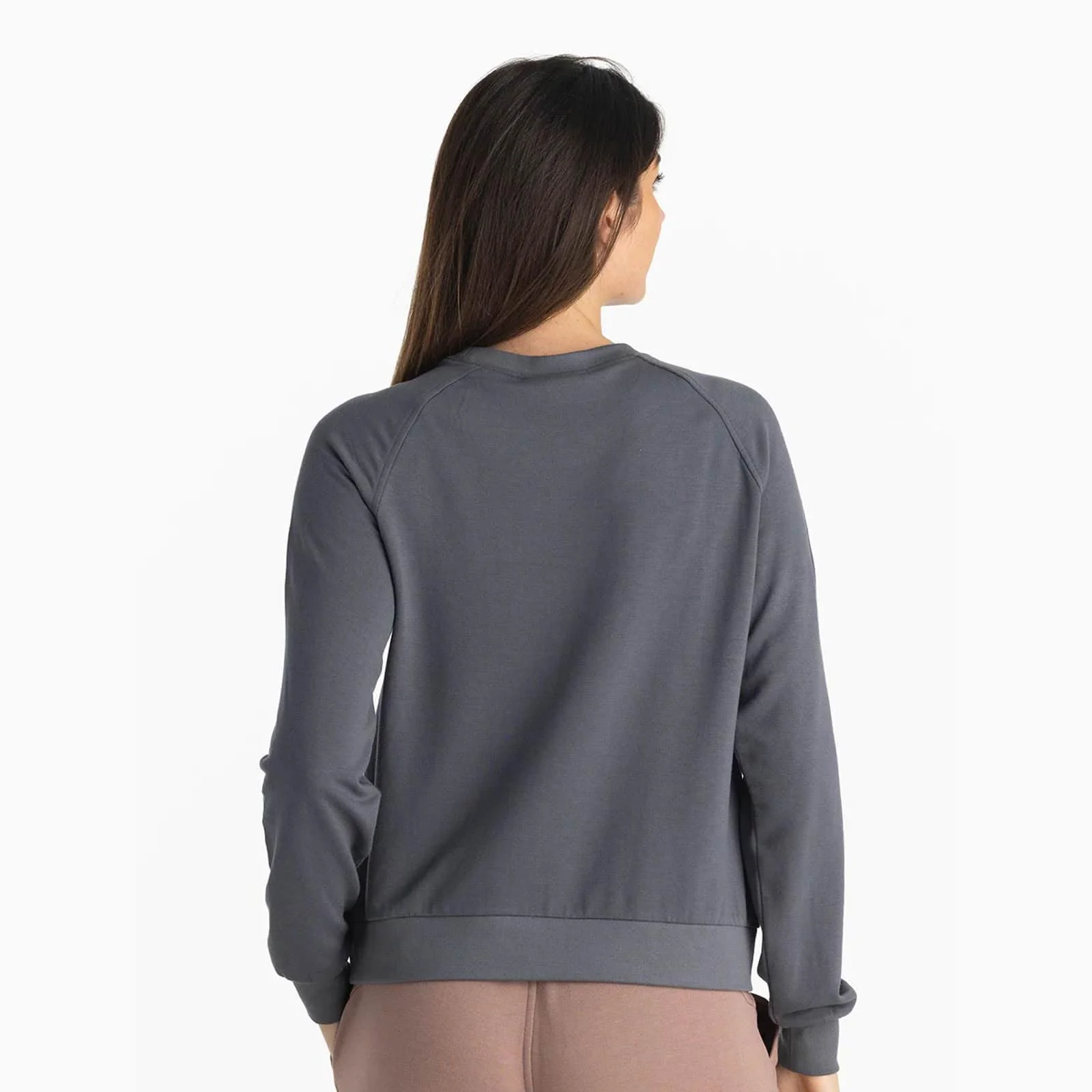 Free Fly Women's Bamboo Lightweight Fleece Crew - Image 6