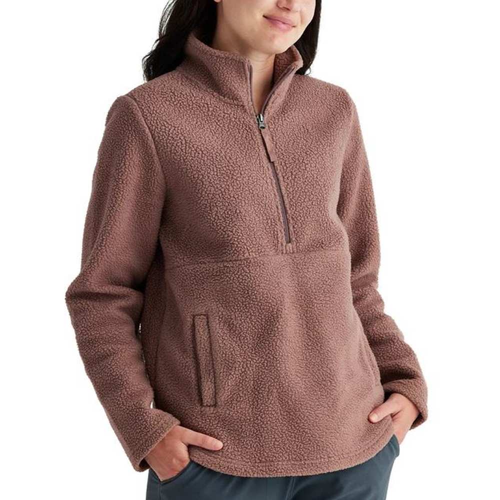 Free Fly Women's Bamboo Sherpa Fleece 1/2 Zip Pullover - Image 2