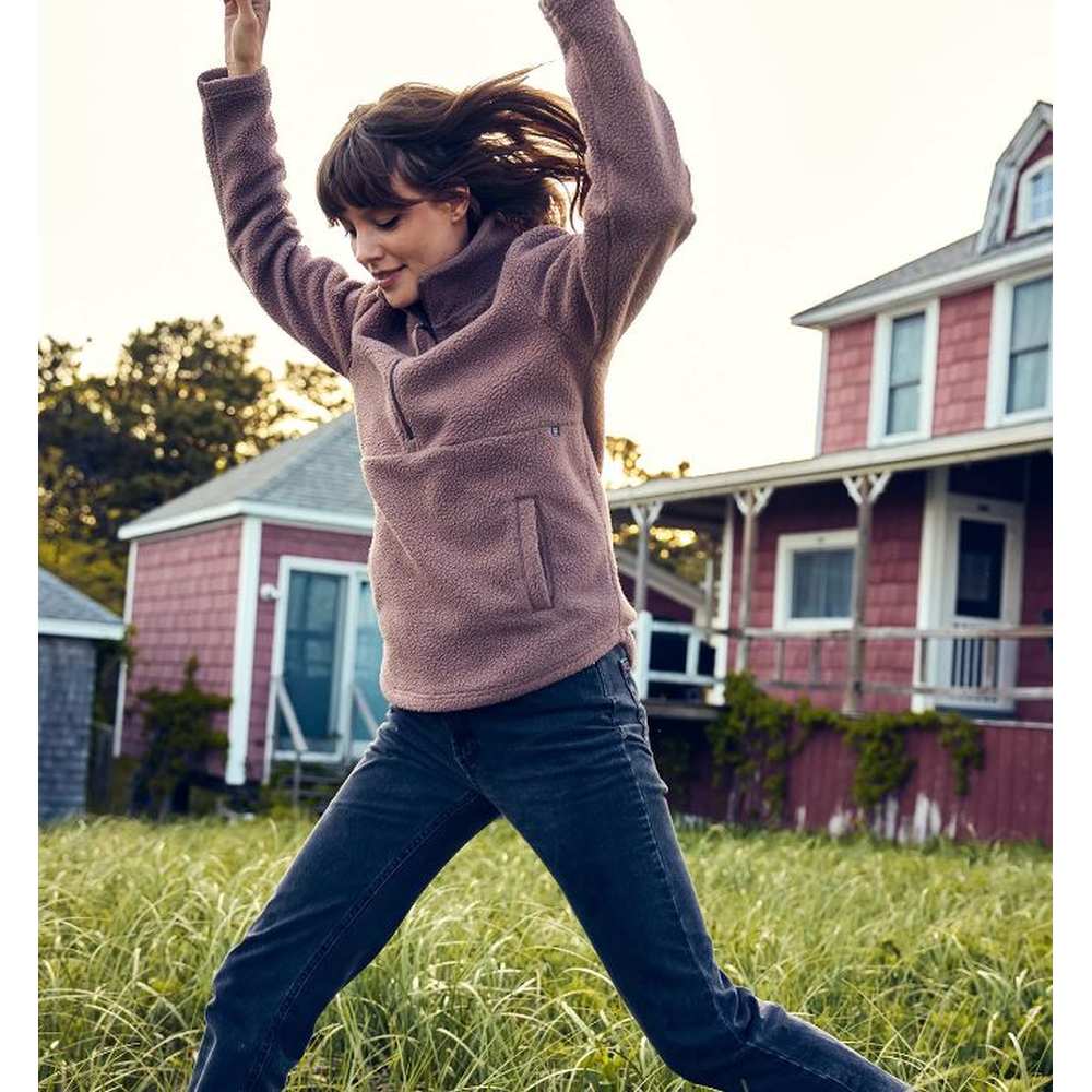 Free Fly Women's Bamboo Sherpa Fleece 1/2 Zip Pullover - Image 3