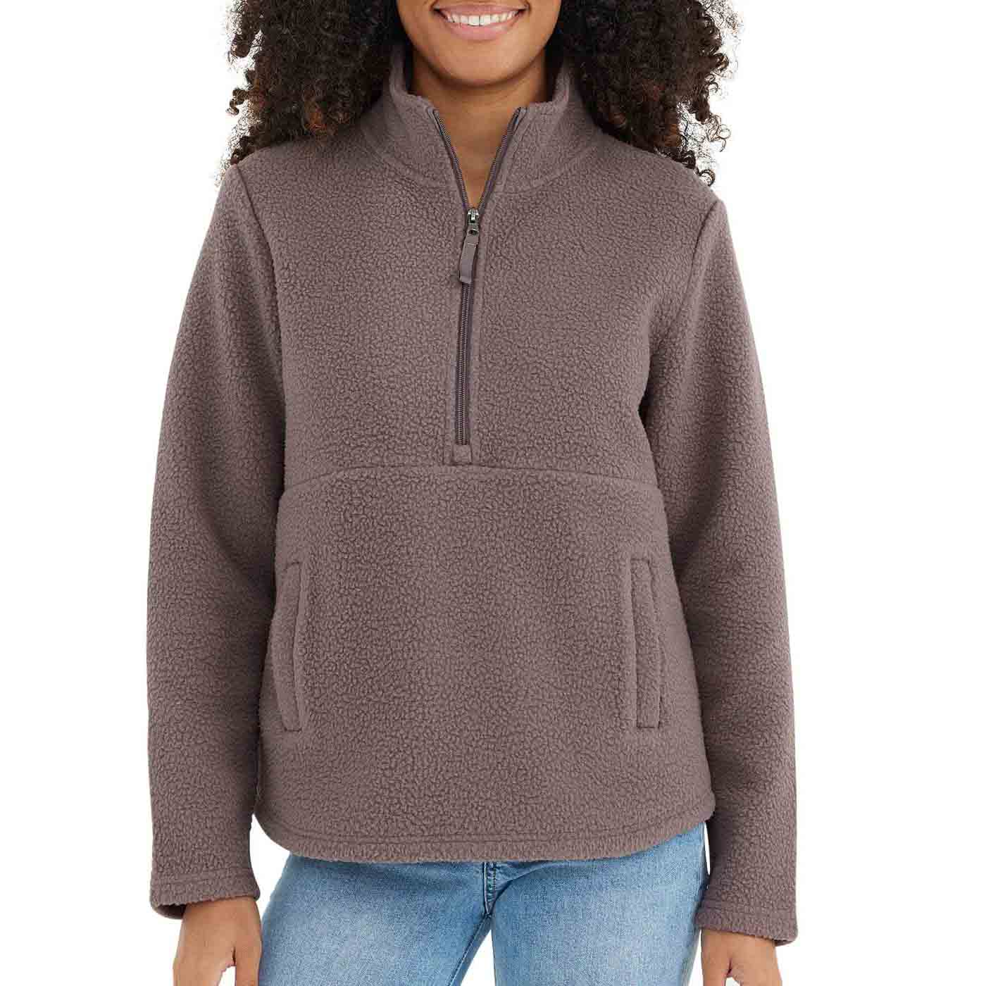 Free Fly Women's Bamboo Sherpa Fleece 1/2 Zip Pullover - Image 5