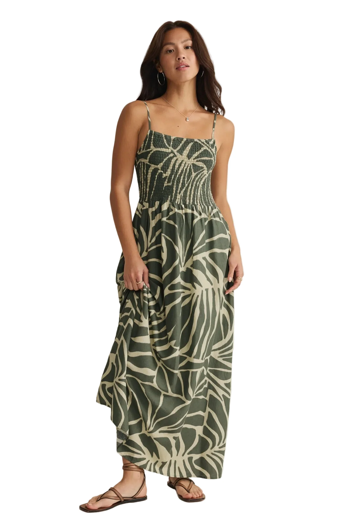 Z Supply Women's Bayside Tova Palm Midi Dress - Image 3