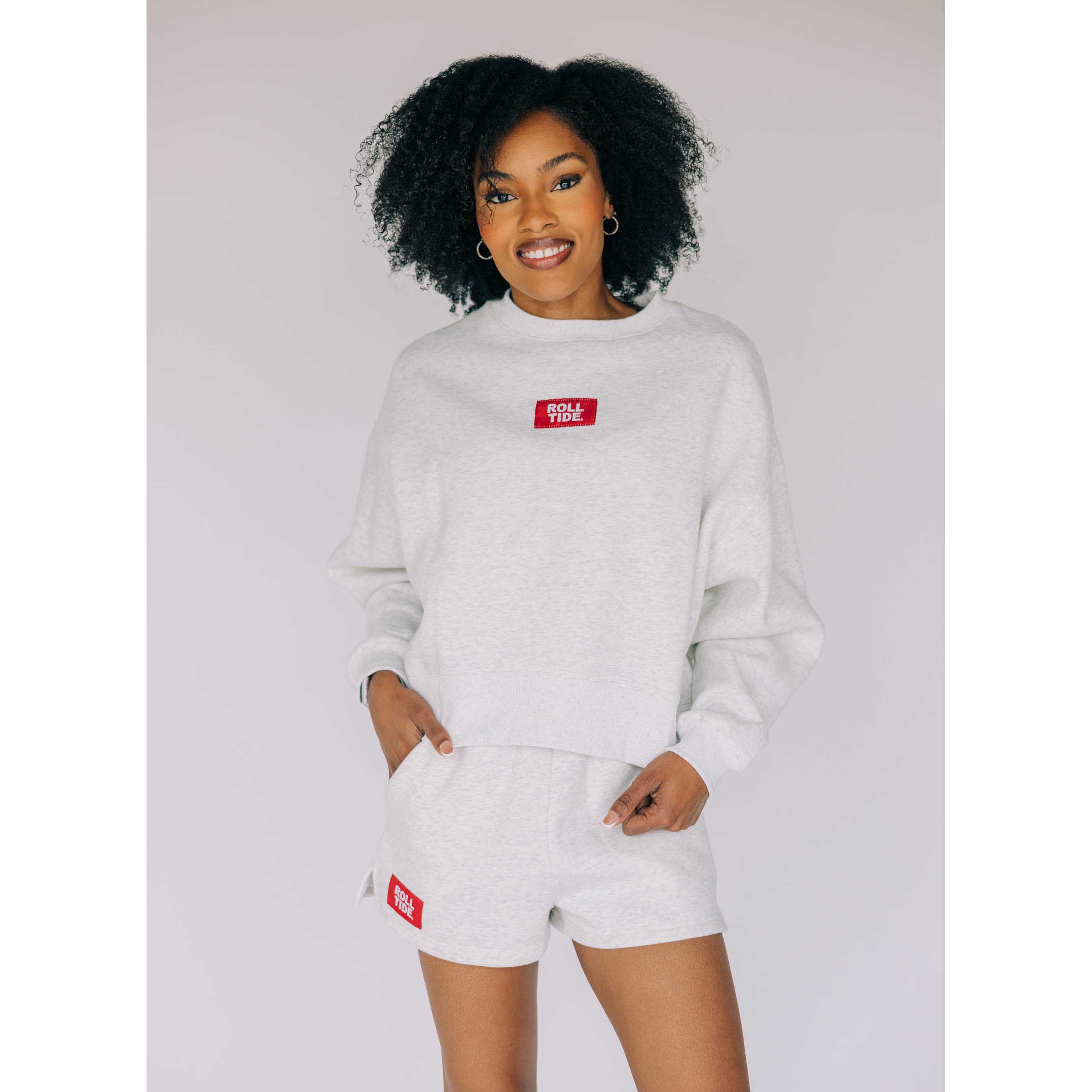 Scarlet & Gold Women's Becca Boxy Crewneck Sweatshirt - Alabama - Image 7