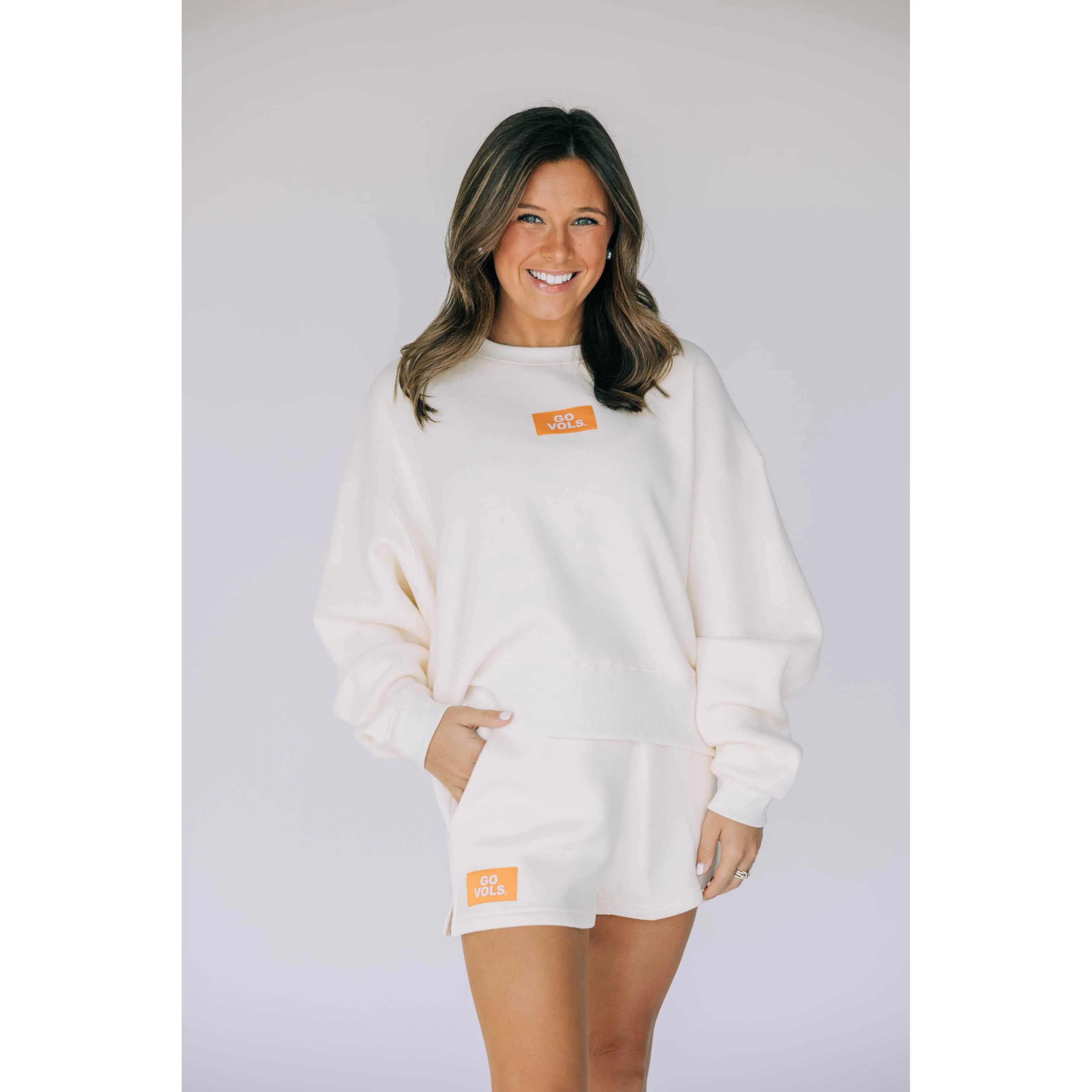 Scarlet & Gold Women's Becca Boxy Crewneck Sweatshirt - Tennessee - Image 7
