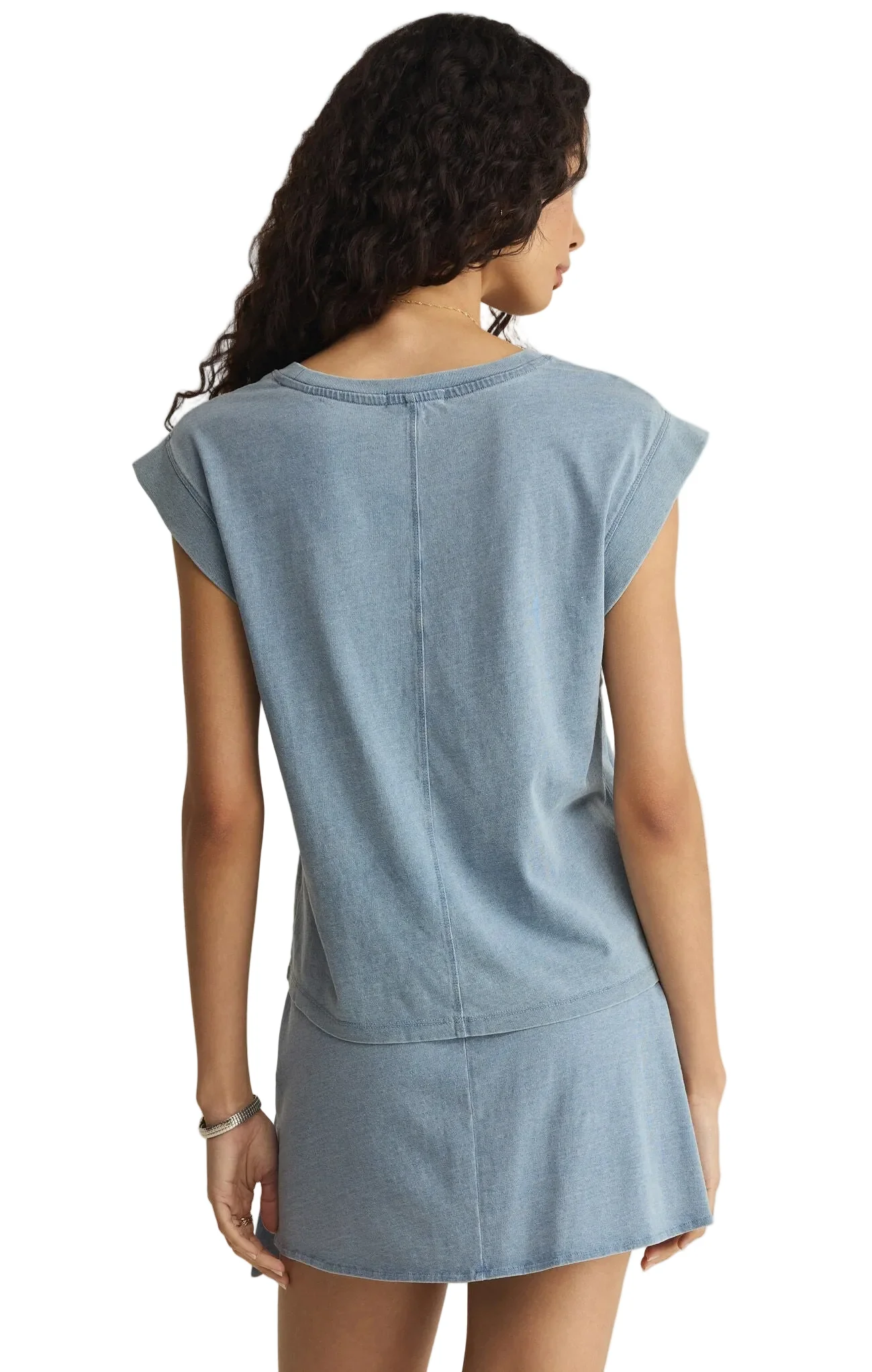 Z Supply Women's Camino Jersey Denim Top - Image 2