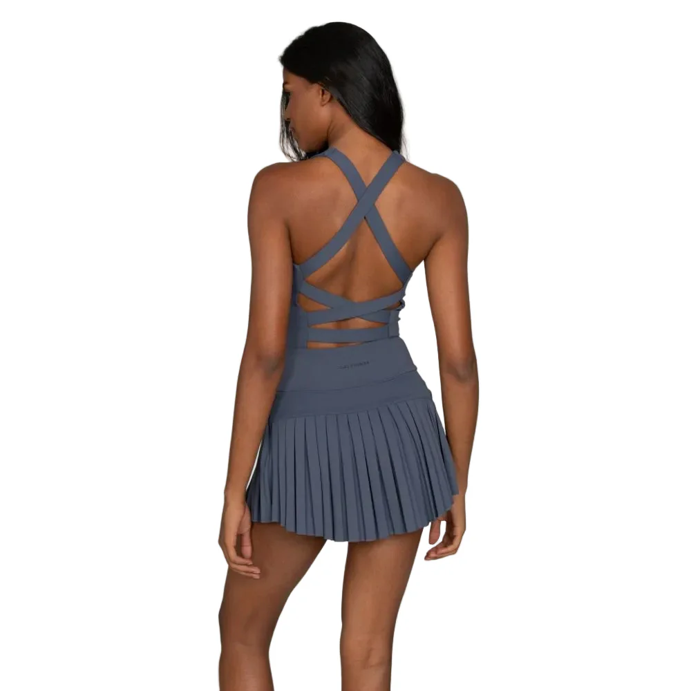 Gold Hinge Women's Criss Cross Pleated Dress - Image 2