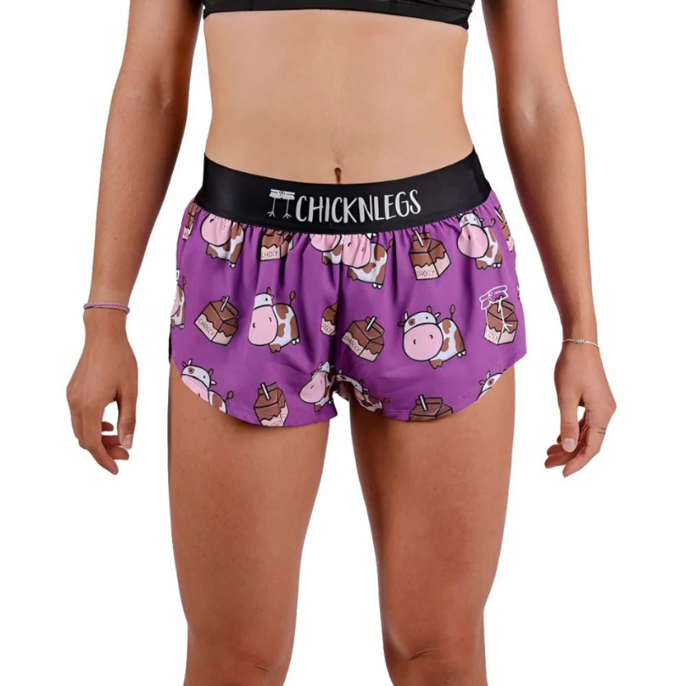ChicknLegs Women's Choccy Cows Split Short 1.5" - Image 2