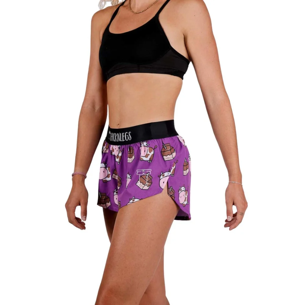 ChicknLegs Women's Choccy Cows Split Short 1.5" - Image 5