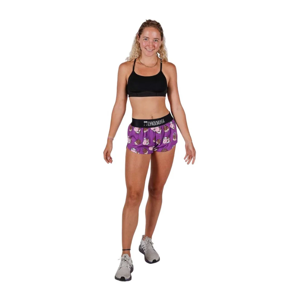 ChicknLegs Women's Choccy Cows Split Short 1.5" - Image 6