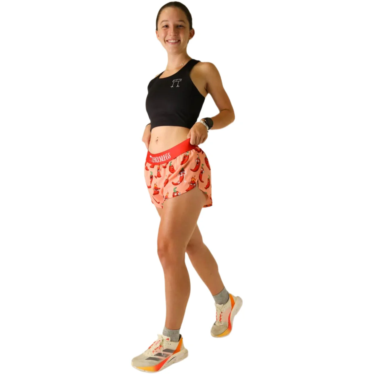 ChicknLegs Women's Chase Pack Chilis Split Shorts 1.5" - Image 6