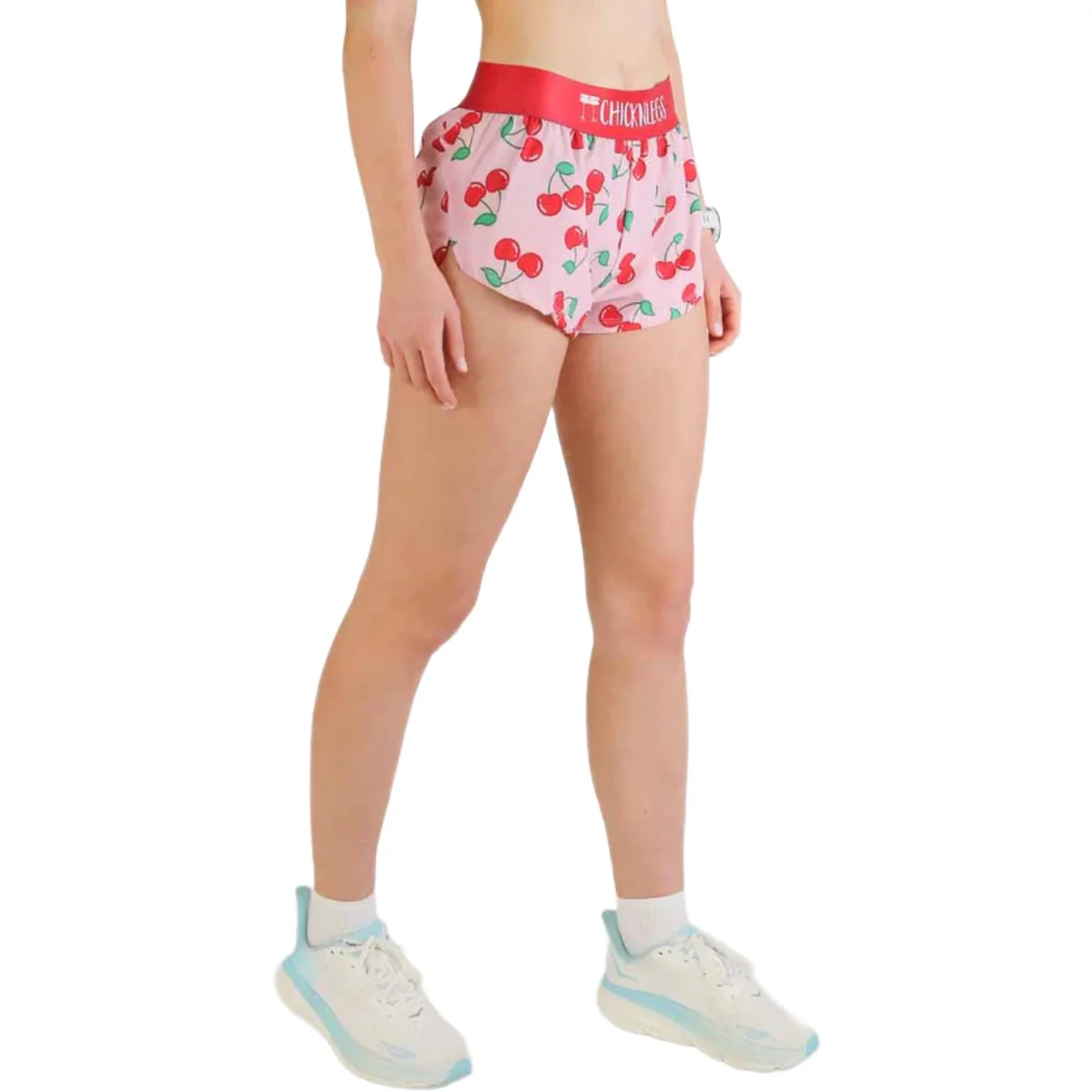 ChicknLegs Women's Cherries Split Shorts 1.5" - Image 5