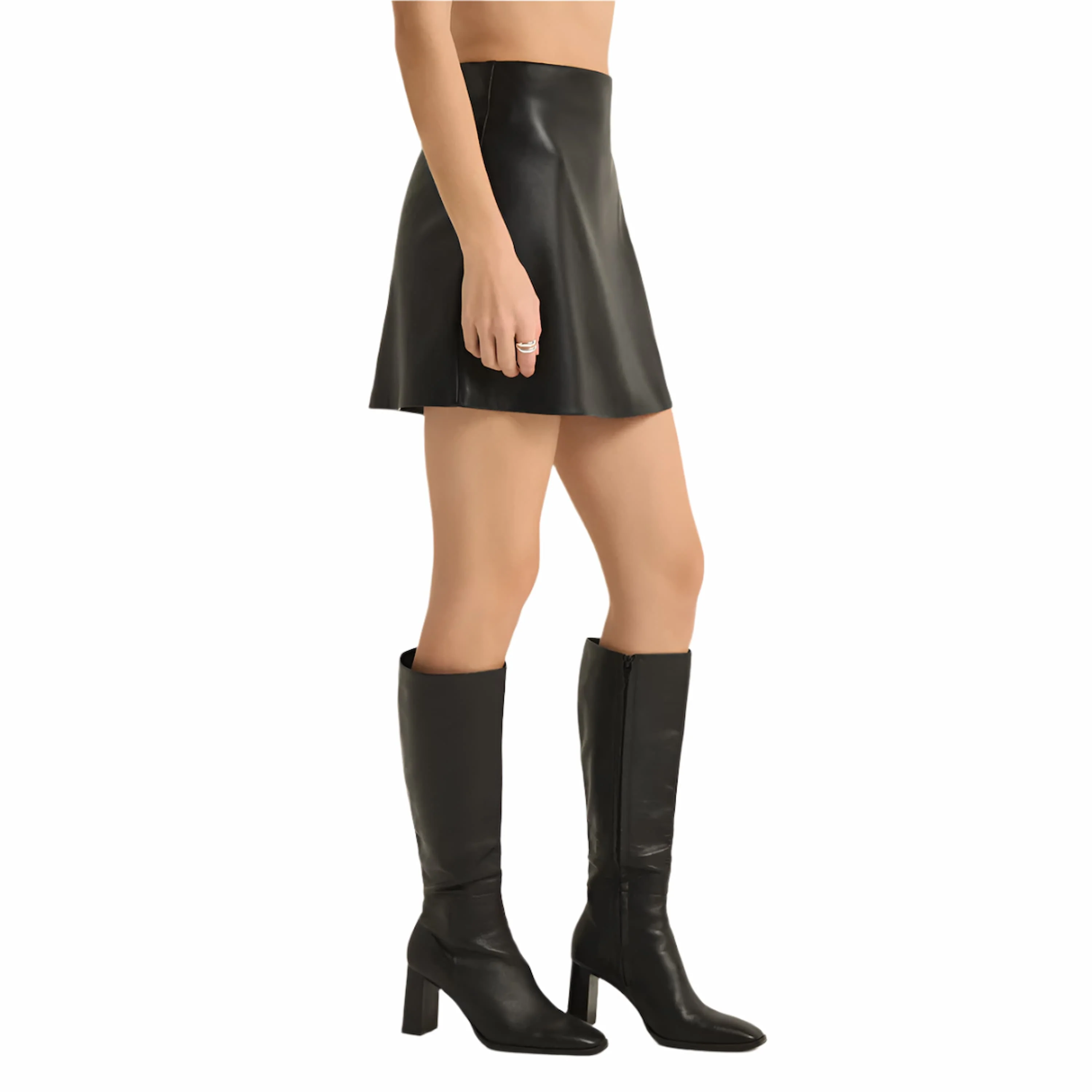 Z Supply Women's Ciera Leather Skirt - Image 3