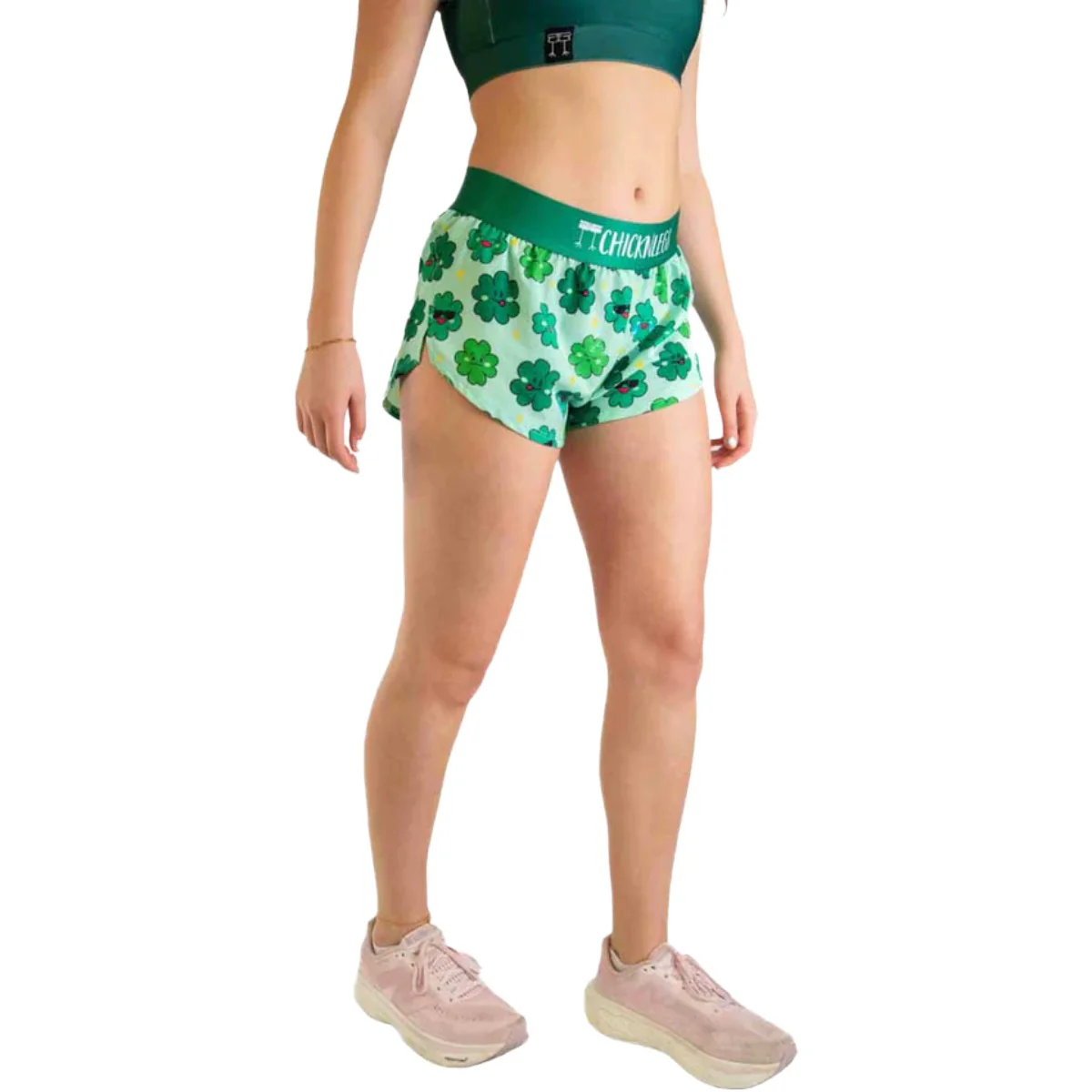 ChicknLegs Women's Clovers Split Shorts 1.5" - Image 5