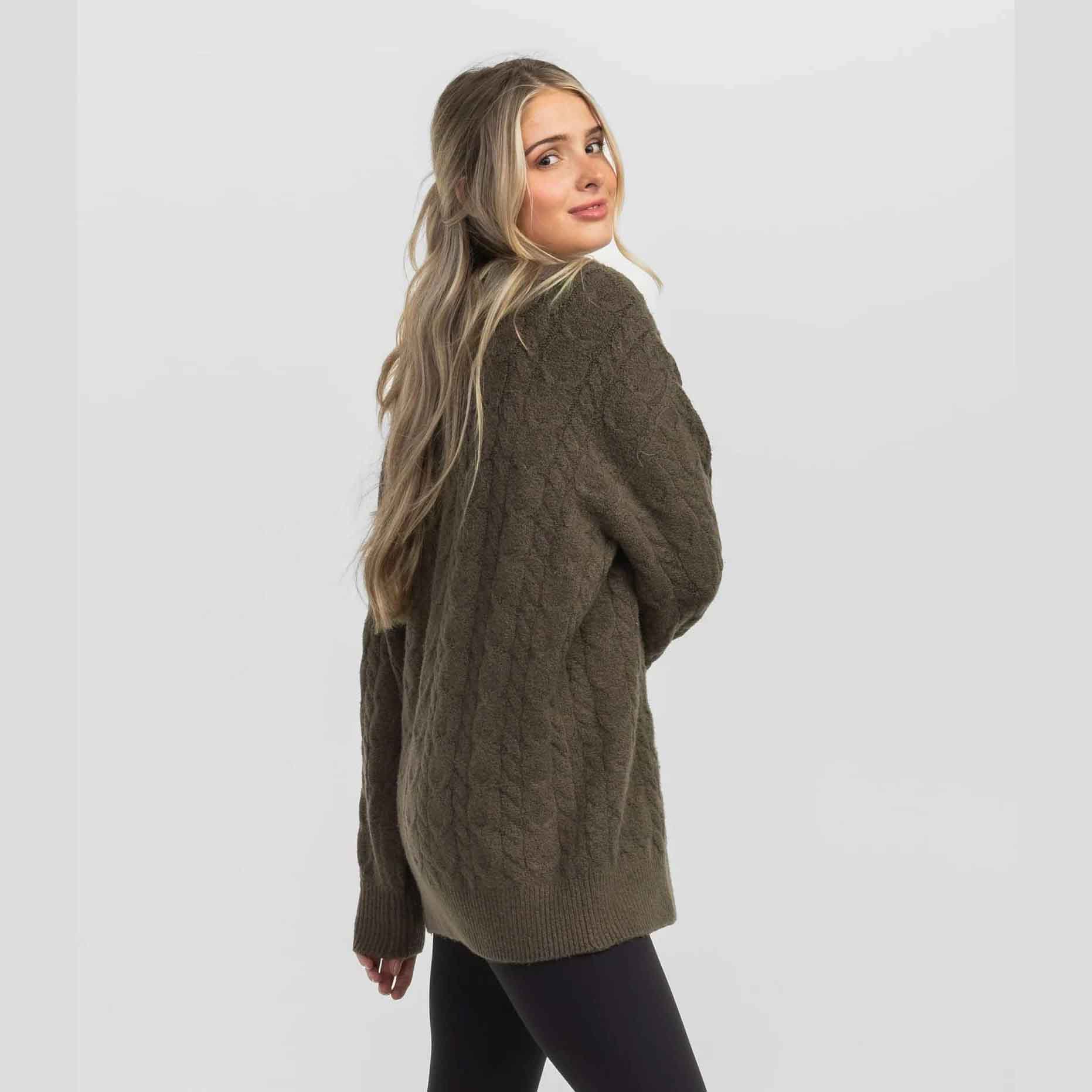 Southern Shirt Women's Comfy Cable Sweater - Image 2