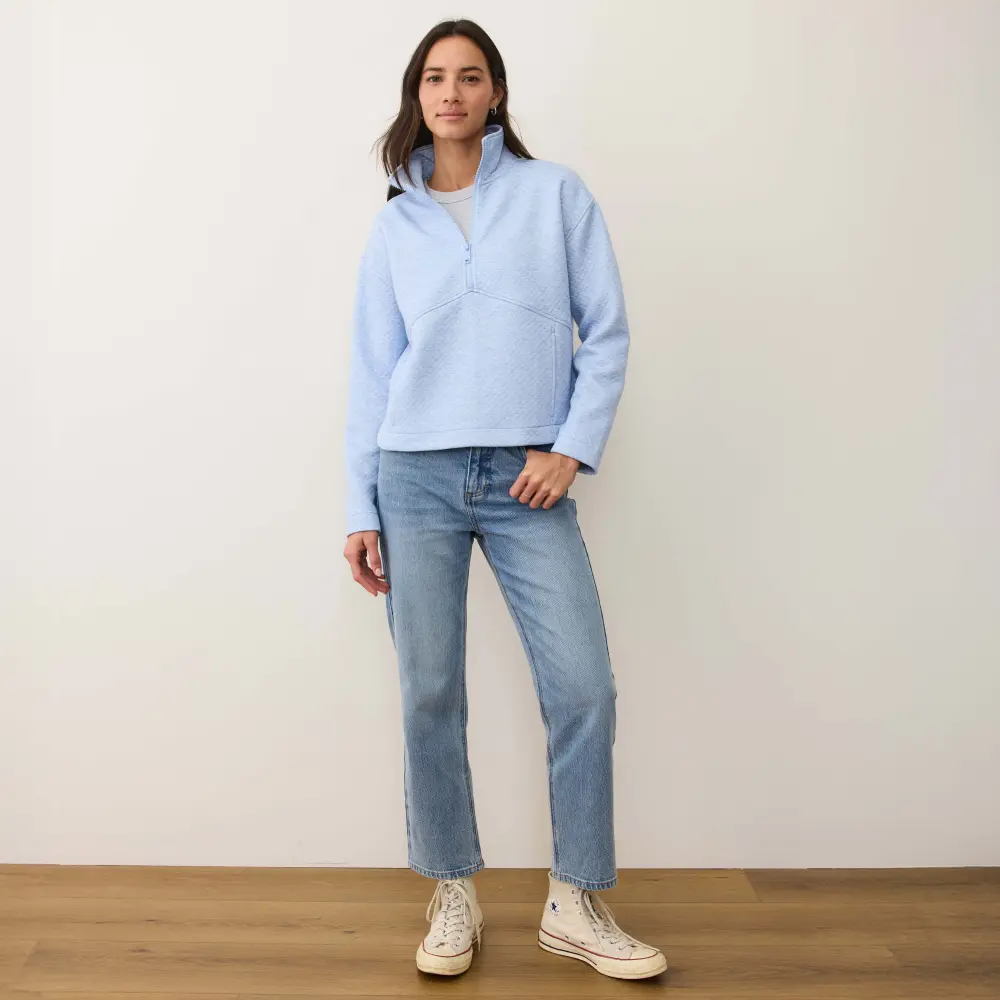 Marine Layer Women's Corbet Quilted Half Zip - Image 4