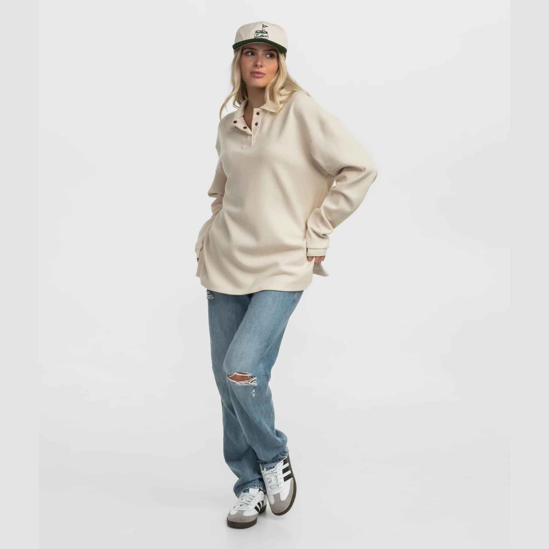 Southern Shirt Women's Corded Polo Pullover - Image 2