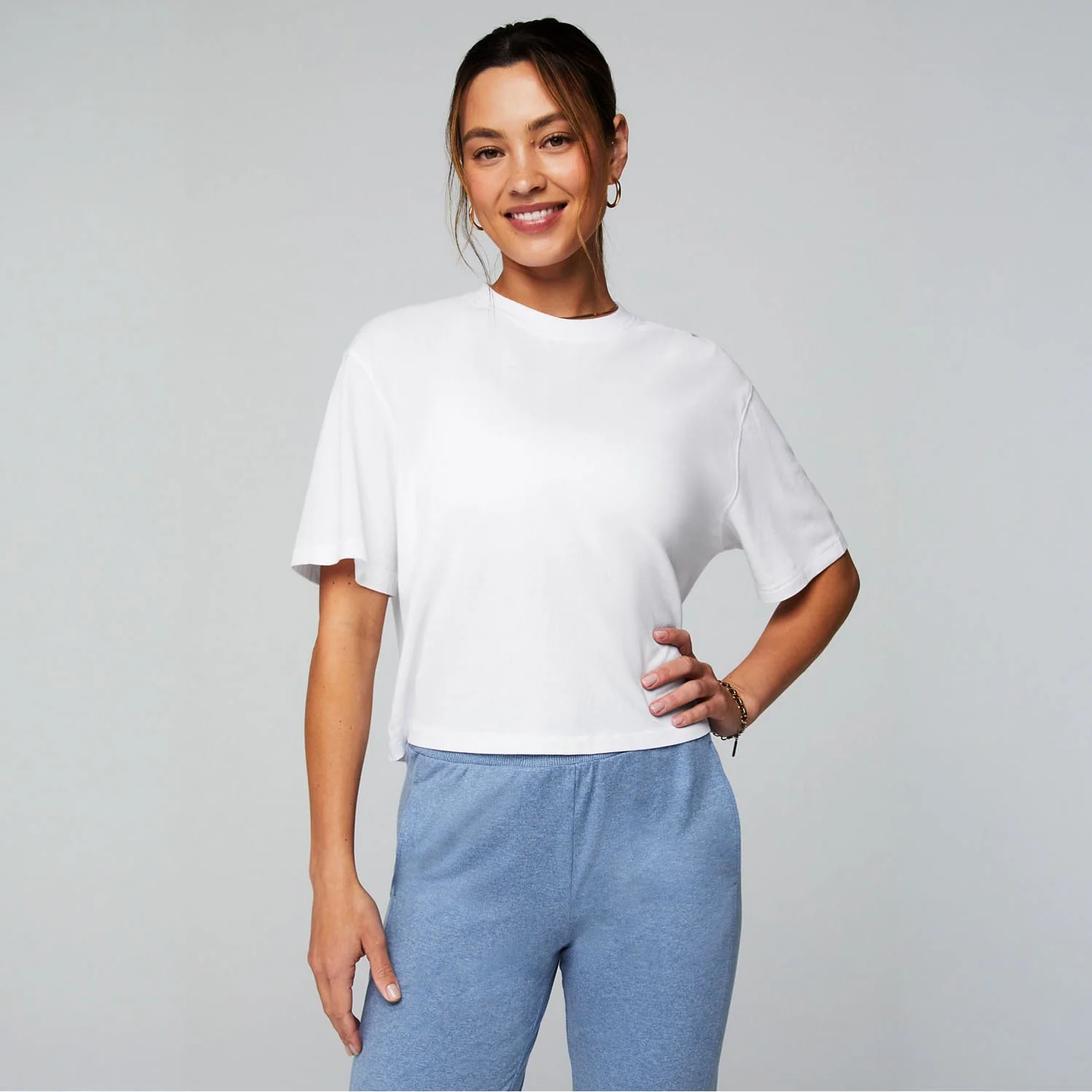 Fabletics Women's Cotton Boxy Short Sleeve Tee - Image 7