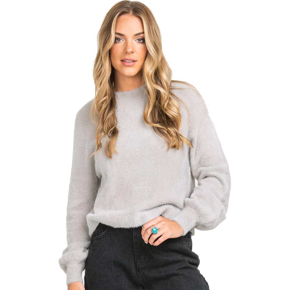 Southern Shirt Women's Cropped Feather Knit Sweater - Image 4