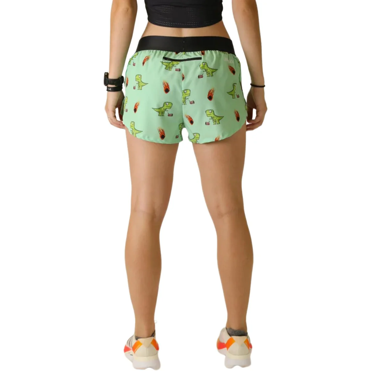 ChicknLegs Women's Dino-sore Split Shorts 1.5" - Image 3