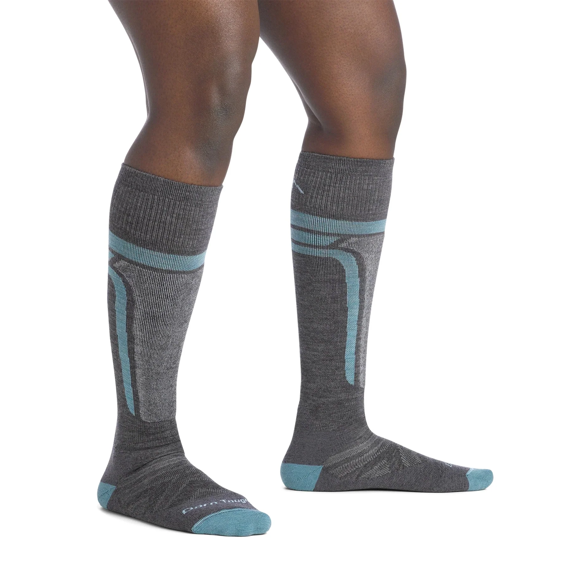 Darn Tough Socks Women's  Edge Over The Calf Midweight Ski/Snowboard Socks - Image 3