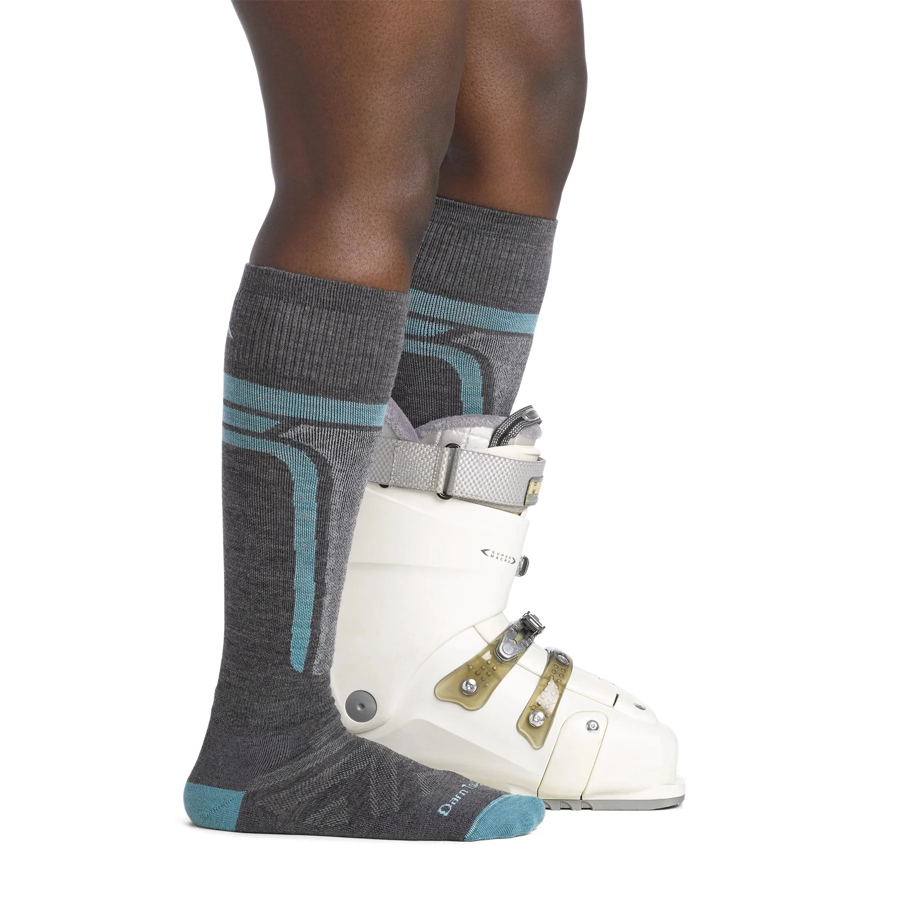 Darn Tough Socks Women's  Edge Over The Calf Midweight Ski/Snowboard Socks - Image 4