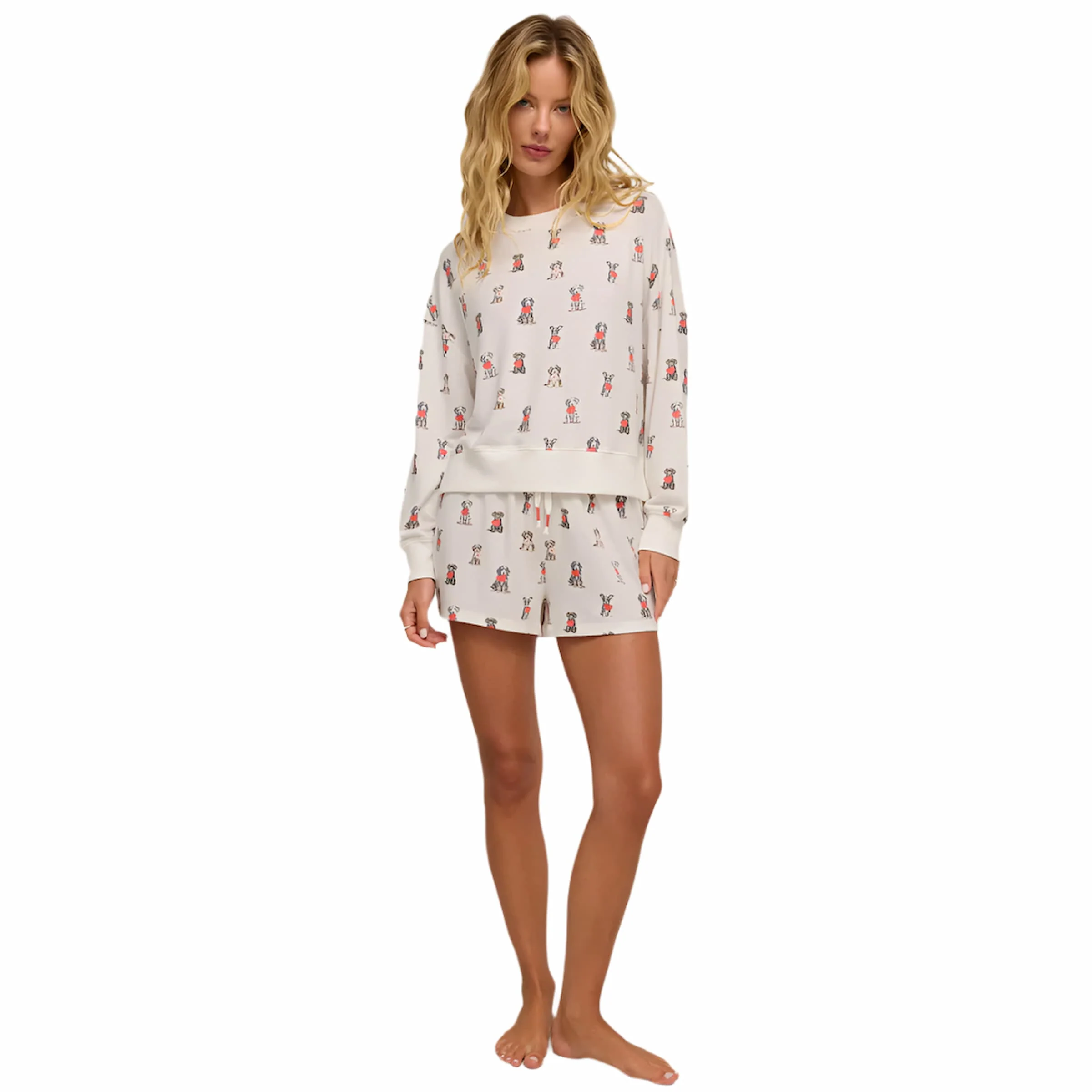 Z Supply Women's Elle Puppy Love Long Sleeve Top - Image 3